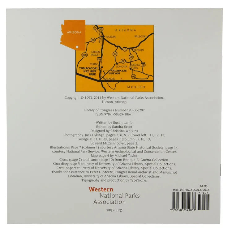 Tumacacori National Historical Park Book Back Cover