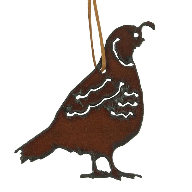 Metal Gambel's Quail Ornament