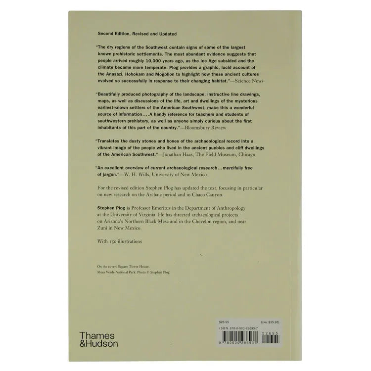 Ancient Peoples of the American Southwest back cover text only