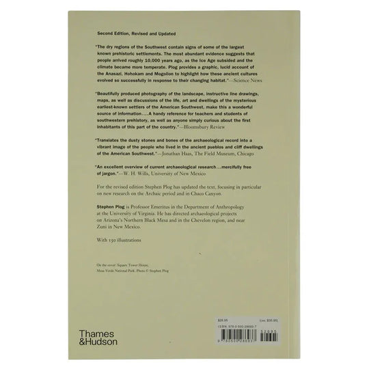 Ancient Peoples of the American Southwest back cover text only