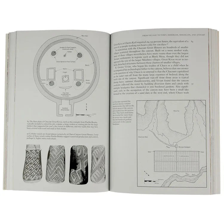 Ancient Peoples of the American Southwest interior pages with schematic of ancient dwelling