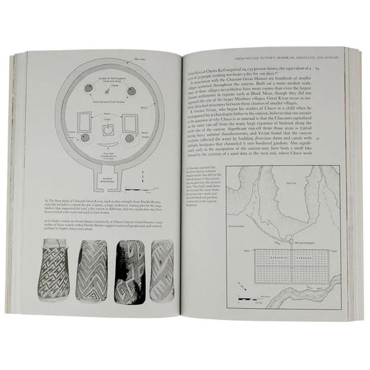 Ancient Peoples of the American Southwest interior pages with schematic of ancient dwelling