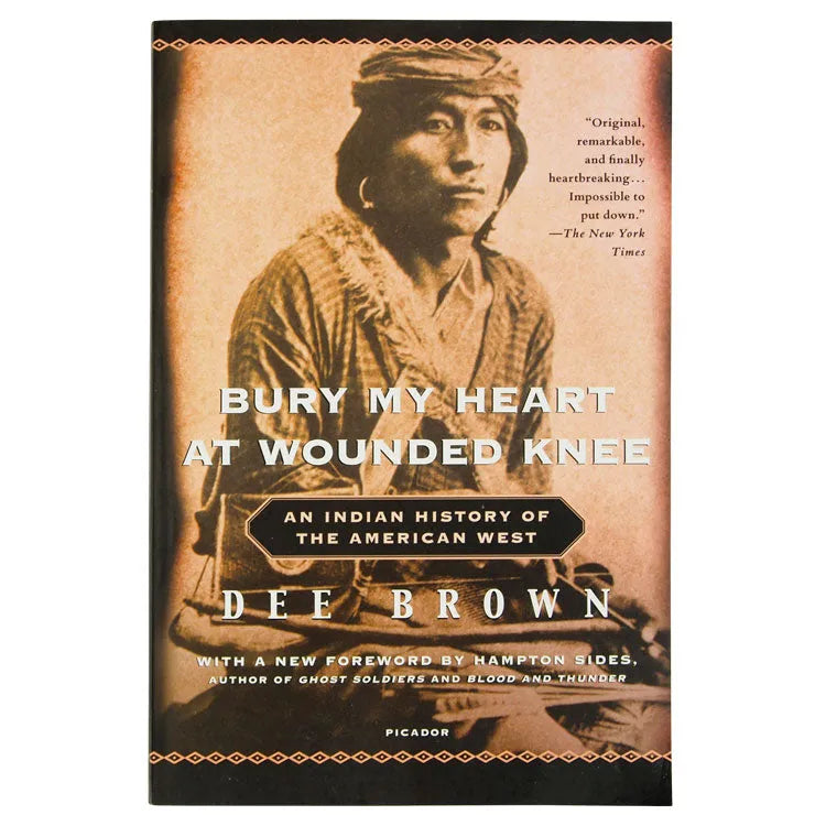 Bury My Heart At Wounded Knee front cover with image of Native American