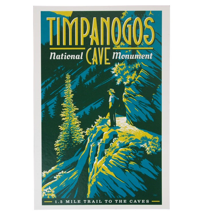 Timpanogos Cave National Monument Postcard - Trail to the Cave