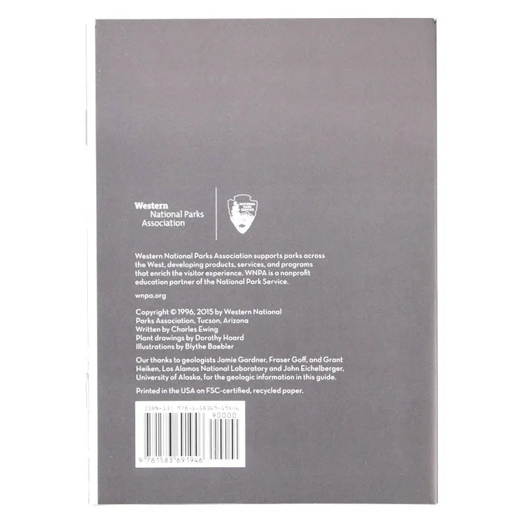 Bandelier National Monument Falls Trail Guide Back Cover