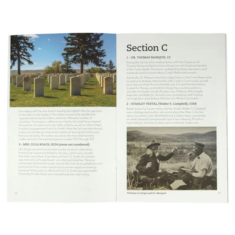 Little Bighorn Battlefield Custer National Cemetery Trail Guide Interior Pages