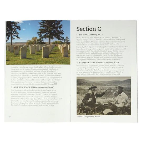 Little Bighorn Battlefield Custer National Cemetery Trail Guide Interior Pages