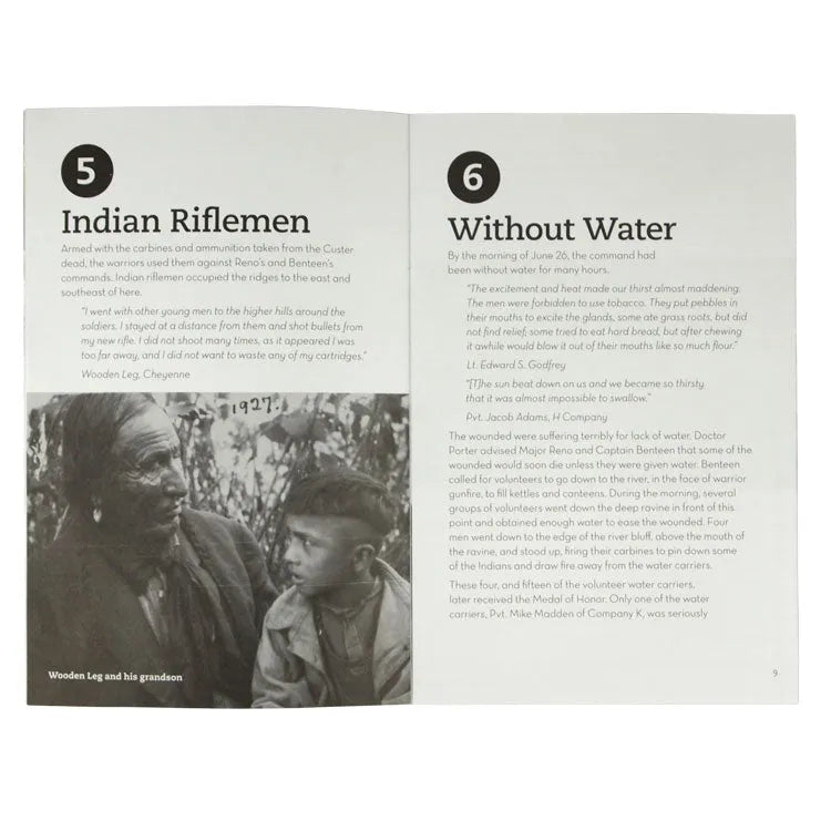 Little Bighorn Battlefield Reno-Benteen Entrenchment Trail Guide Interior Pages