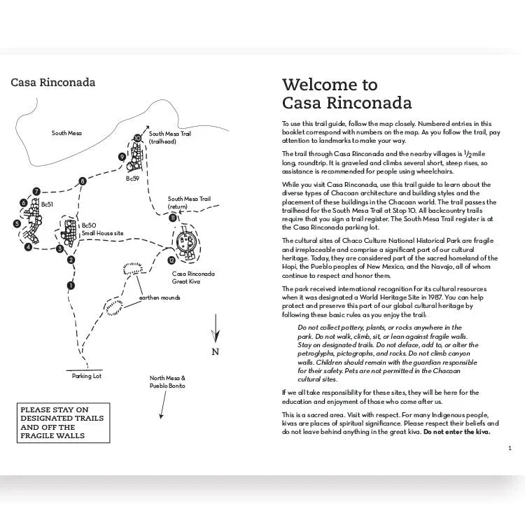Chaco Culture NHP Casa Rinconada Trail Guide Interior Pages