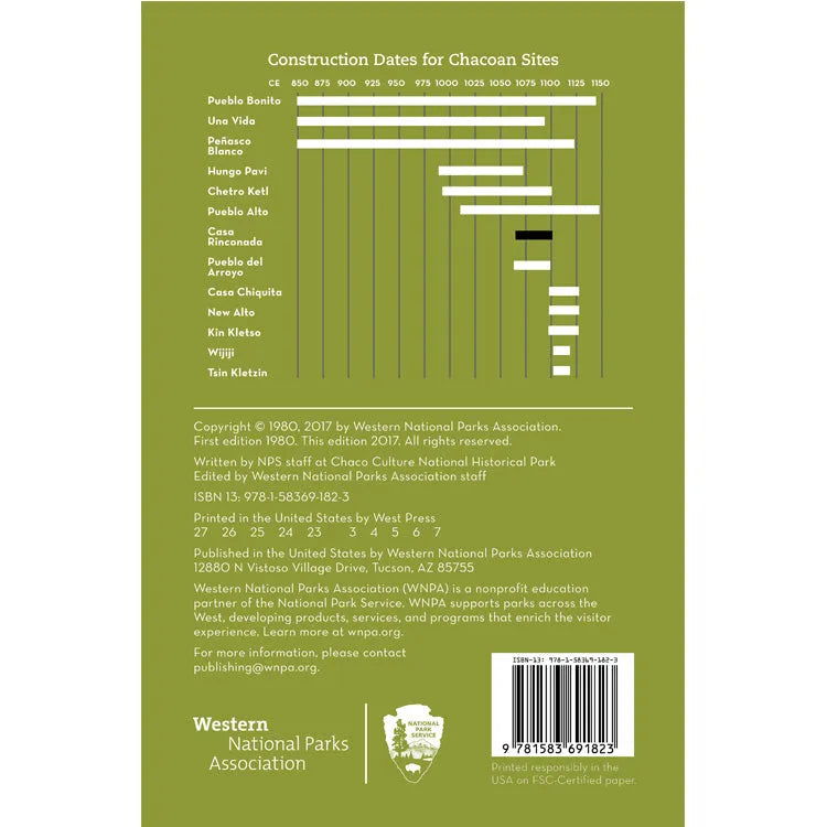Chaco Culture NHP Casa Rinconada Trail Guide Back Cover