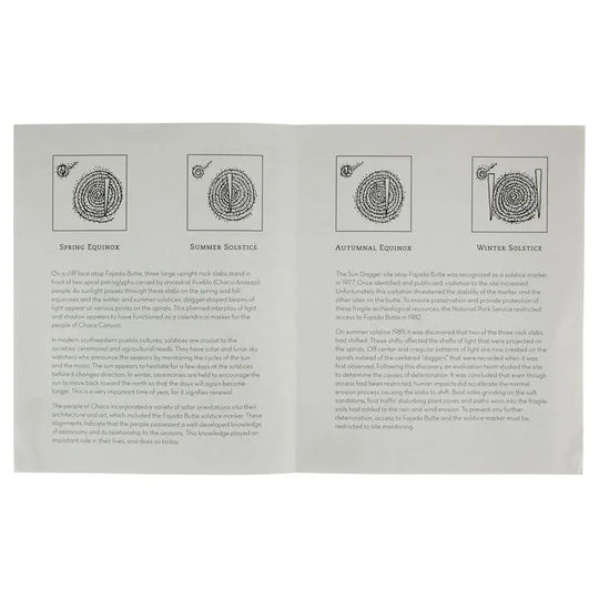 Chaco Culture NHP Fajada Butte Solstice Marker Trail Guide Interior Pages