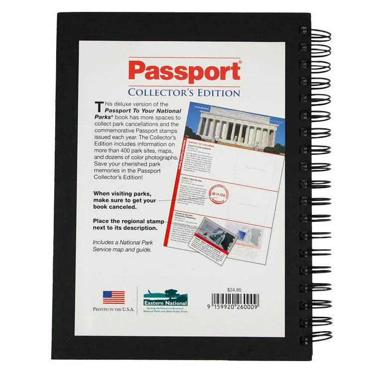 Passport to Your National Parks Book - Collector's Edition back cover
