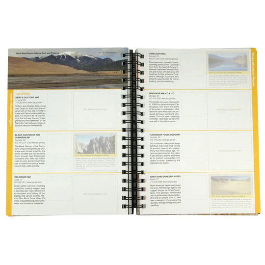 Passport to Your National Parks Book - Collector's Edition interior pages featuring Colorado parks