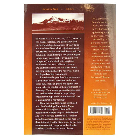 Legend and Lore of the Guadalupe Mountains by W.C. Jameson back cover