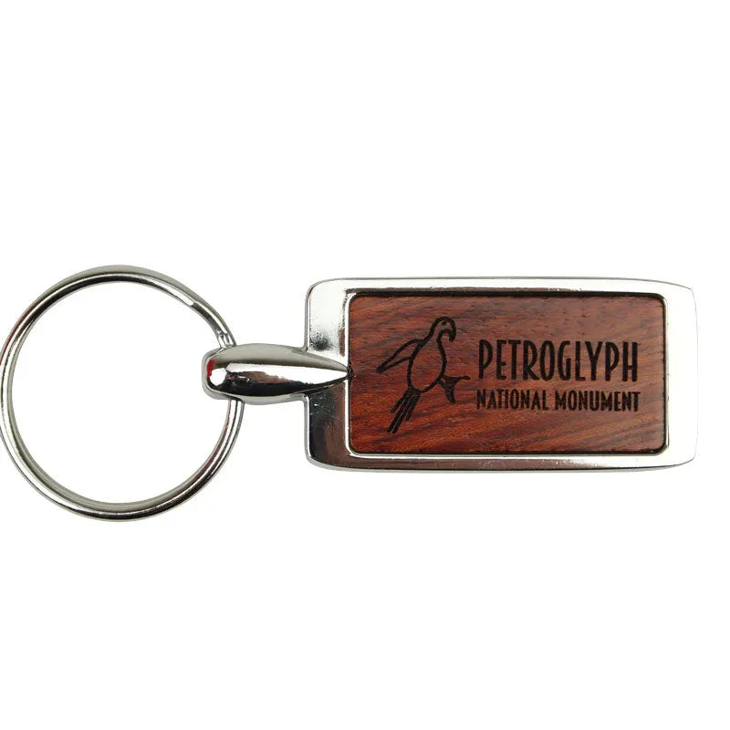 Petroglyph National Monument Keychain - Rosewood