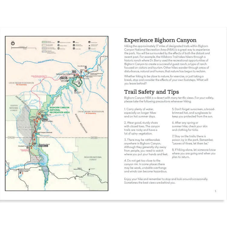 Bighorn Canyon National Recreation Area Hiking Guide Interior Pages