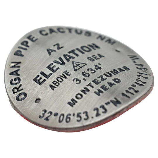 Organ Pipe Cactus National Monument Hiking Stick Medallion – Benchmark laying down