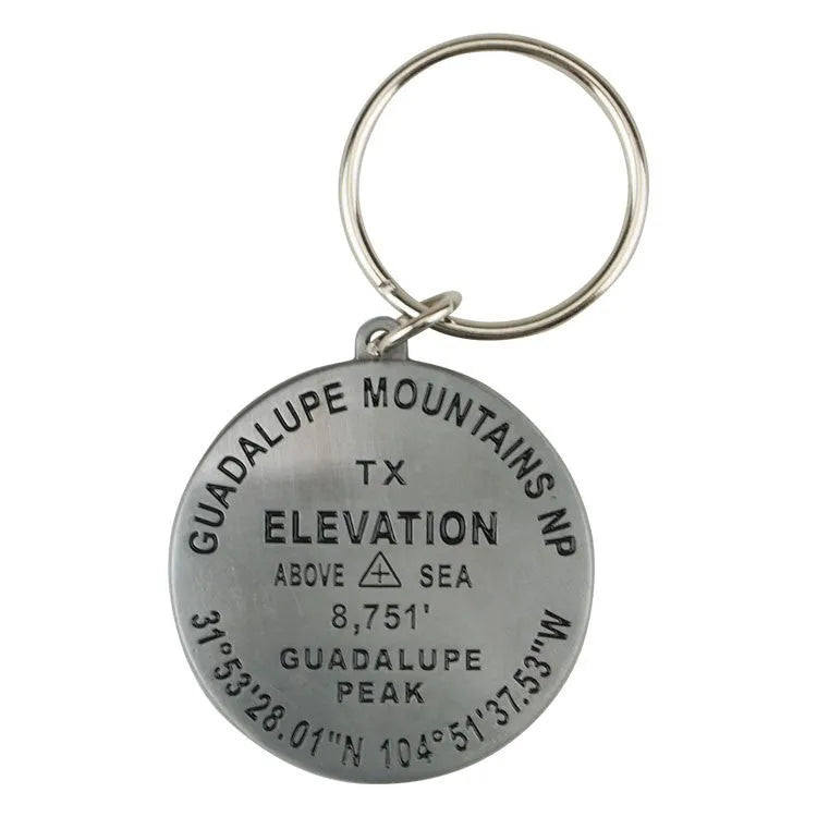 Guadalupe Mountains National Park Benchmark Keychain