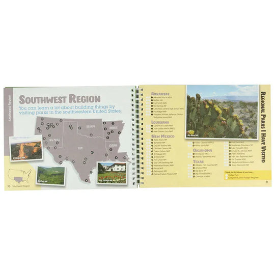 Interior pages about the Southwest region