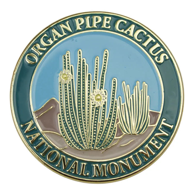 Organ Pipe Cactus National Monument Pin - Round Logo
