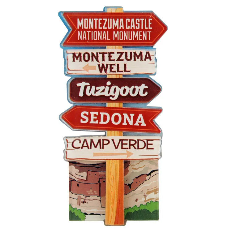 Montezuma Castle National Monument Magnet - Signpost