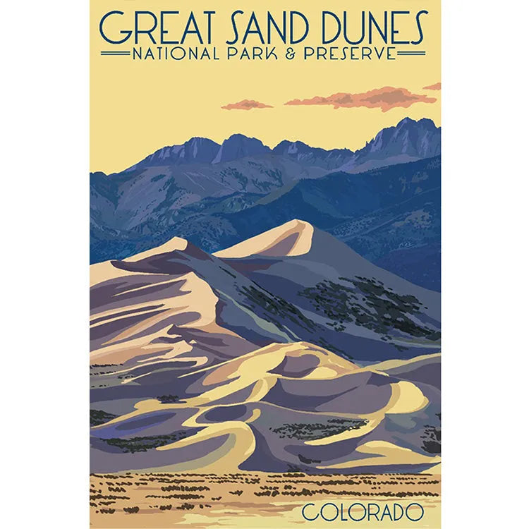 Great Sand Dunes National Park Star Dune Print
