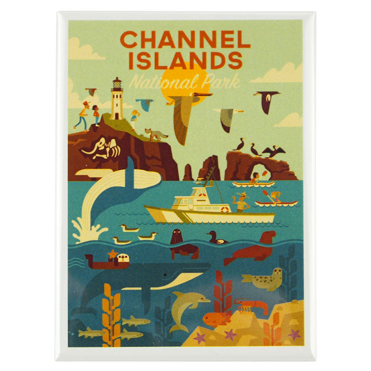 Channel Islands National Park Magnet - Geometric Day