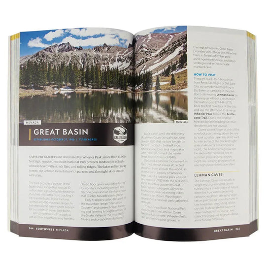 National Geographic Guide to National Parks interior page about Great Basin National Park