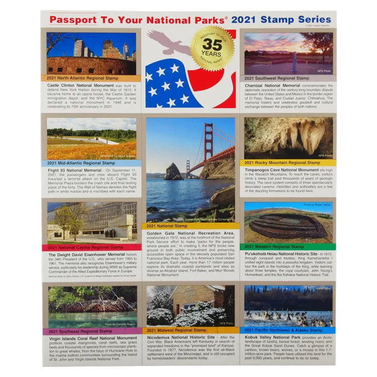 2021 Passport To Your National Parks® Stamp Set