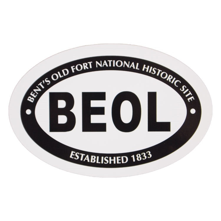 Bent's Old Fort National Hist. Site Sticker - Mini Oval