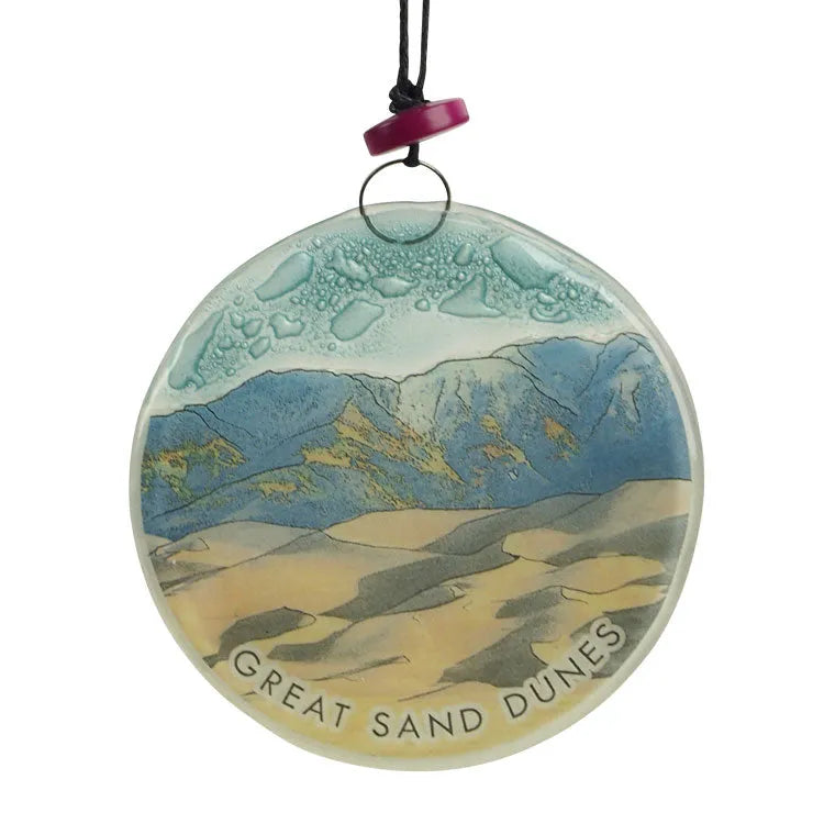 Great Sand Dunes National Park Recycled Glass Ornament