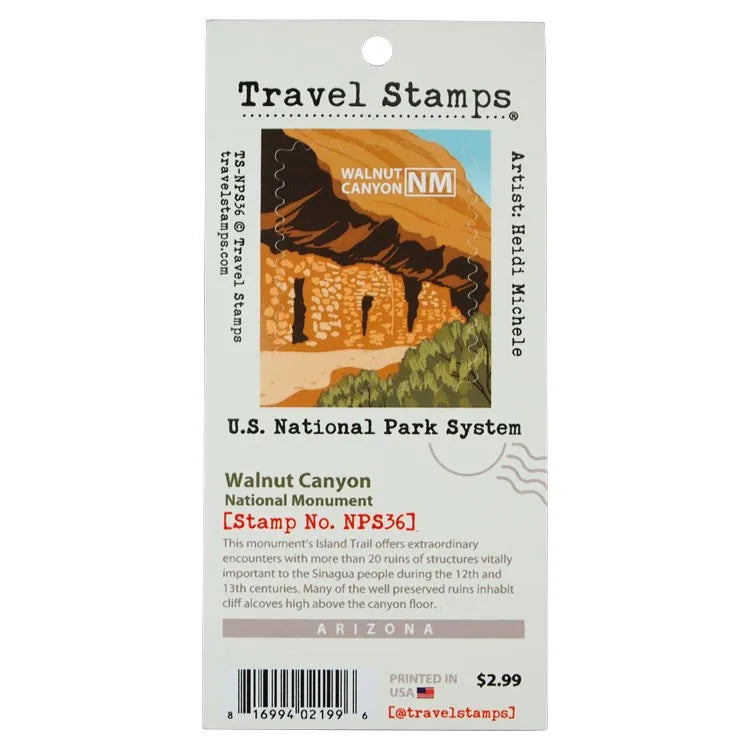Walnut Canyon National Monument Travel Stamp