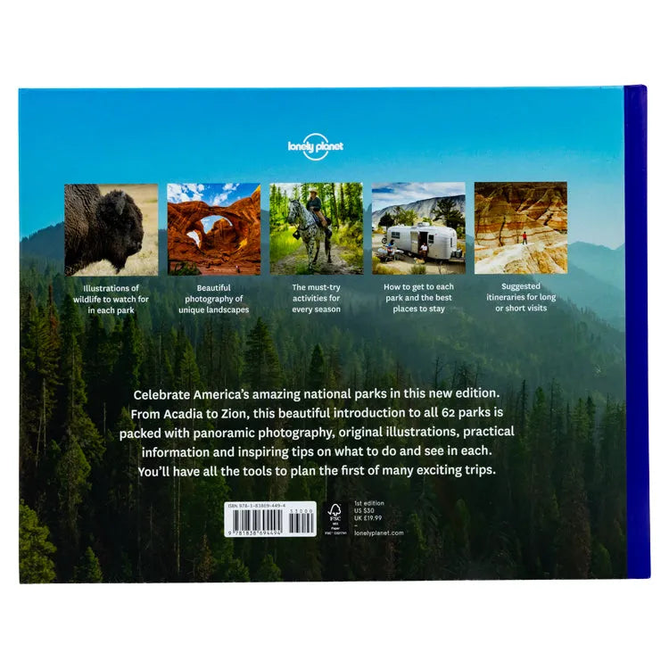 Lonely Planet National Parks of America back cover