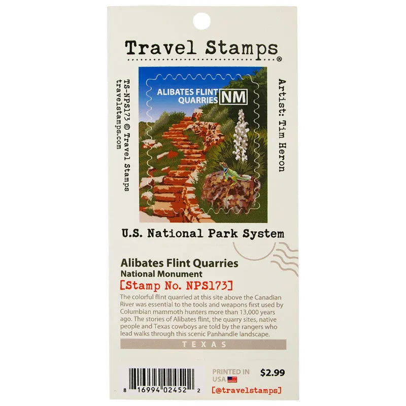 Alibates Flint Quarries National Monument Travel Stamp