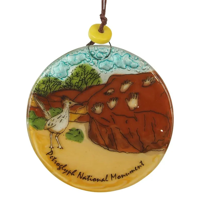 Petroglyph National Monument Recycled Glass Ornament