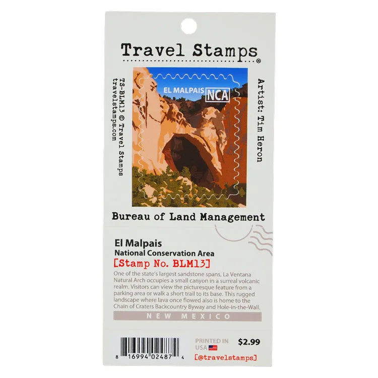 El Malpais La Ventana Arch Travel Stamp