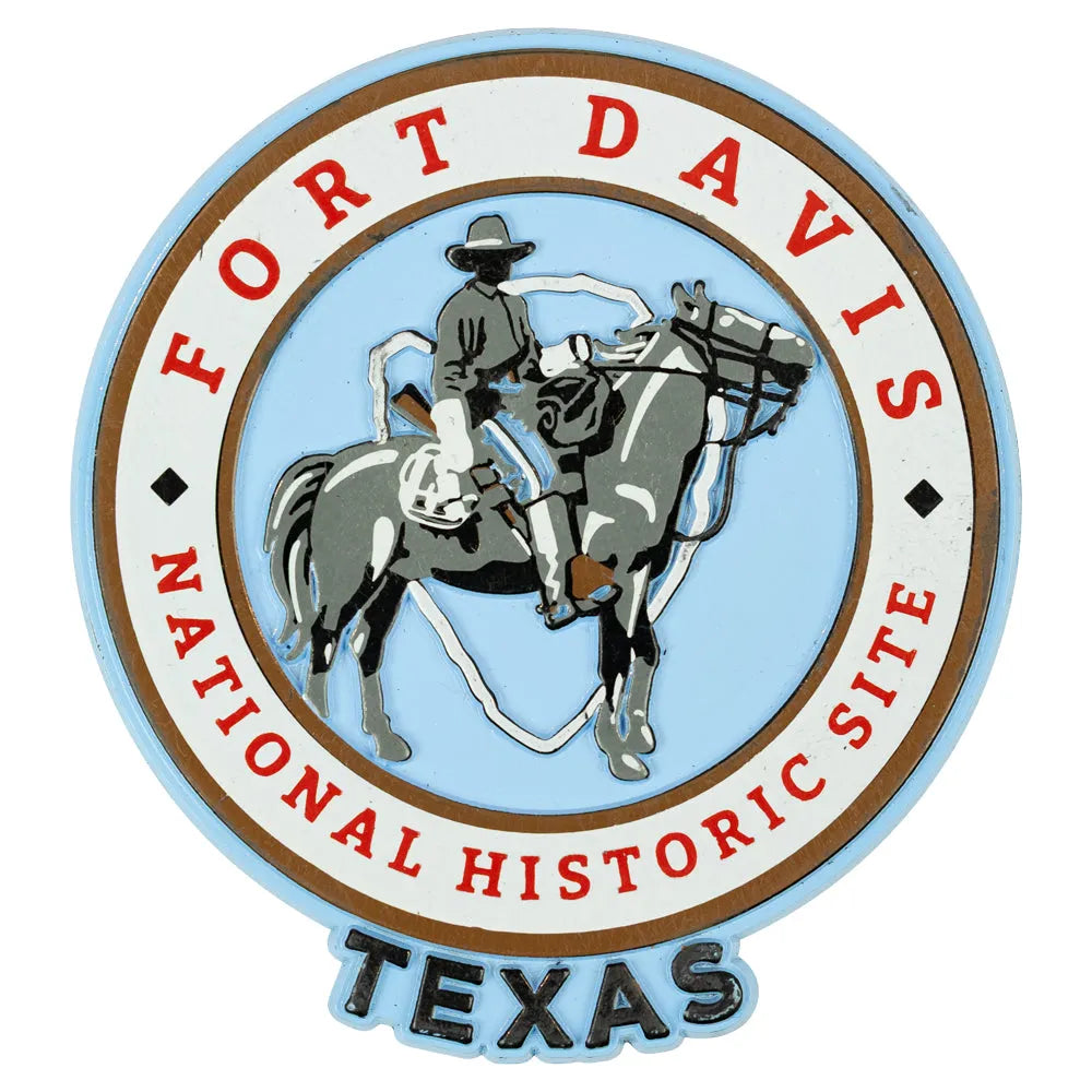 Fort Davis National Historic Site Flex Magnet - Round Logo on a white background