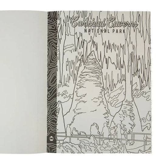 Coloring page for Carlsbad Caverns National Park
