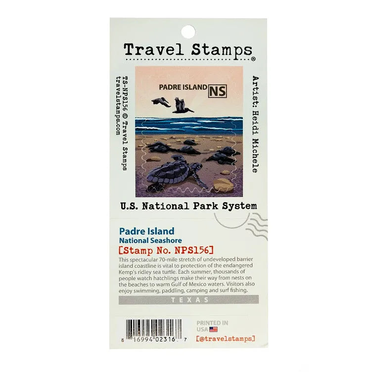 Padre Island National Seashore Travel Stamp