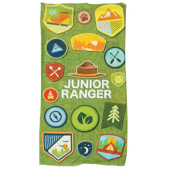 Junior Ranger Microfiber Headana Gaiter lay flat