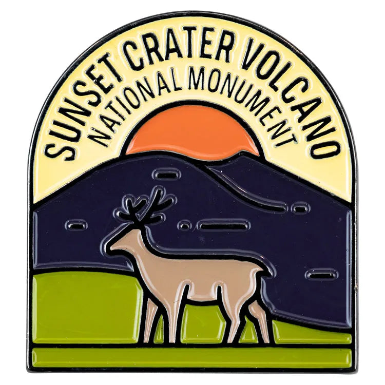Sunset Crater Volcano National Monument Pin - Fell Logo