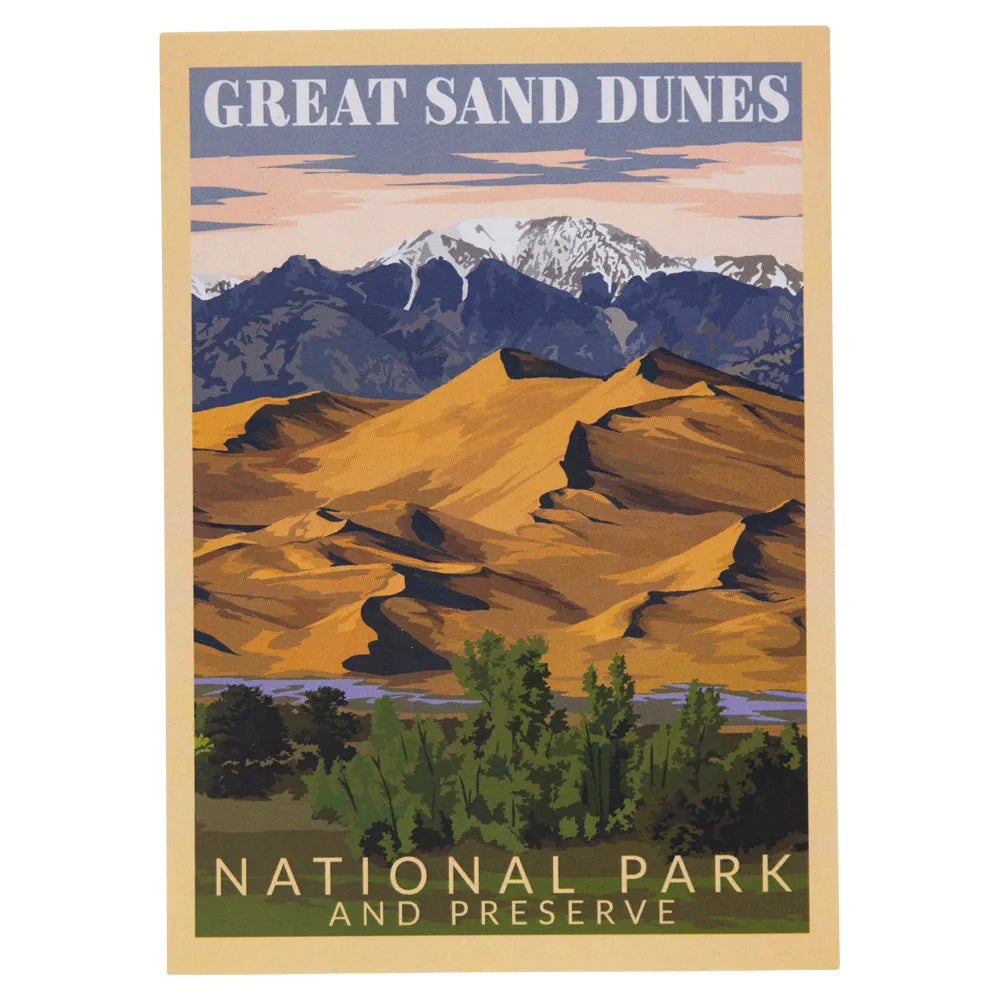 Great Sand Dunes National Park Postcard - Retro Ranger