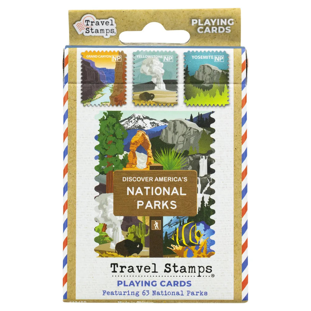 Travel Stamps National Park Playing Card Set Box Front