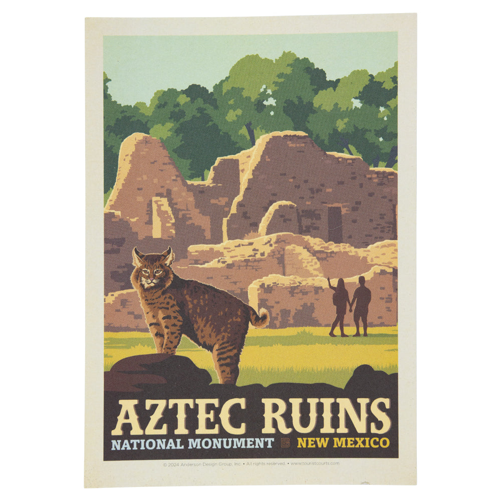 Aztec Ruins National Monument Postcard - ADG Graphic