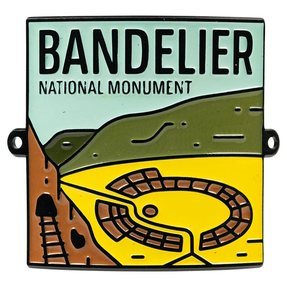 Bandelier National Monument Hiking Stick Medallion - Fell Logo