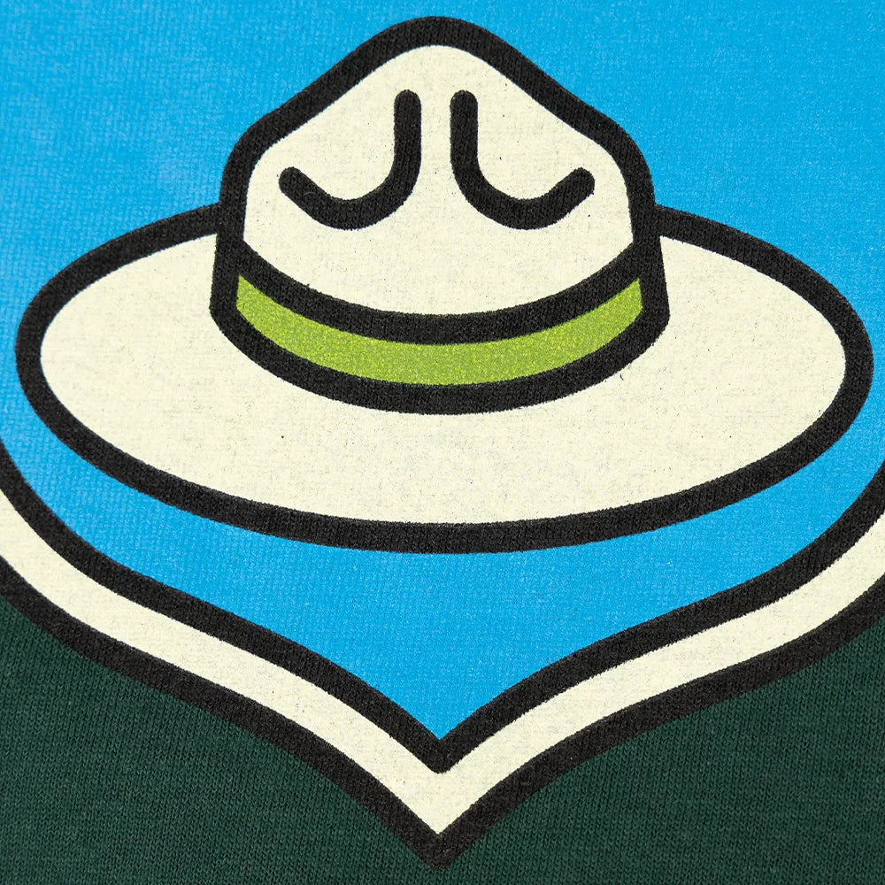 Junior Ranger T-Shirt - Fell Logo extreme closeup with ranger cap