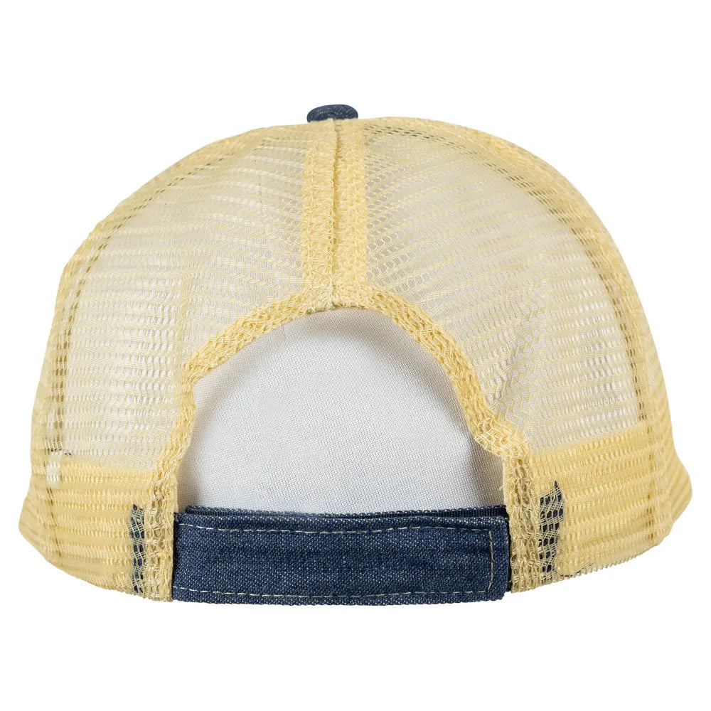 Navajo National Monument Mesh-Back Cap - Fell Logo back view showing hook and loop closure