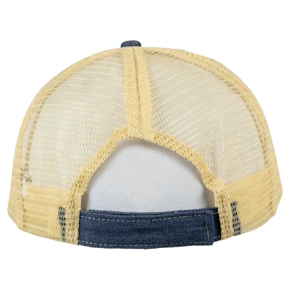 Little Bighorn Battlefield National Monument Mesh-Back Cap - Fell Logo back view showing hook and loop closure