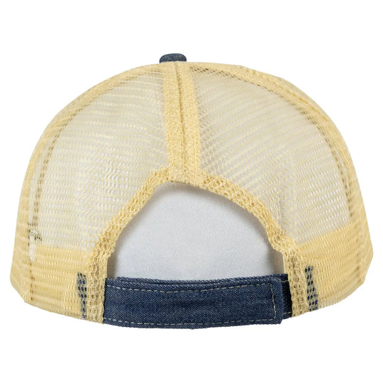 Little Bighorn Battlefield National Monument Mesh-Back Cap - Fell Logo back view showing hook and loop closure