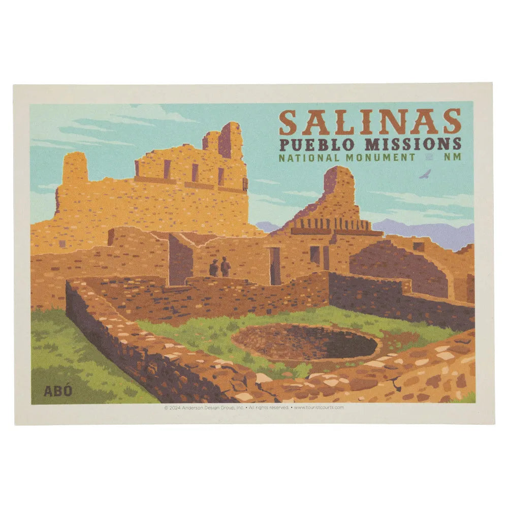 Salinas Pueblo Missions National Monument Postcard – ADG Abo Graphic